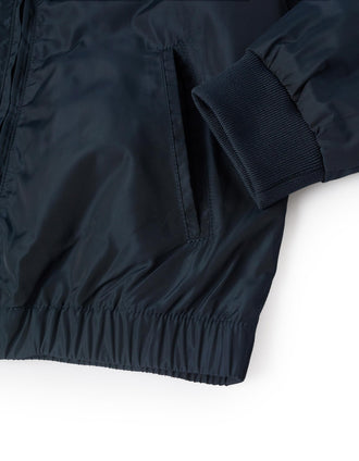 Chaqueta Cortavientos con Capucha desmontable para Niño, Azul Oscuro