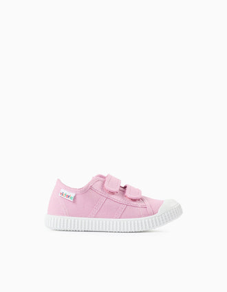 Canvas Trainers for Babies and Girls 'Victoria', Pink