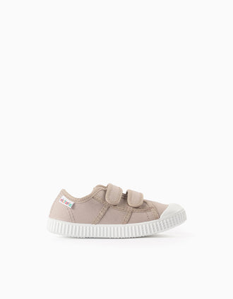 Baskets en Toile pour Bébé et Enfant 'Victoria', Beige