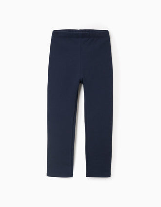 Mallas Perchadas para Niña, Azul Oscuro