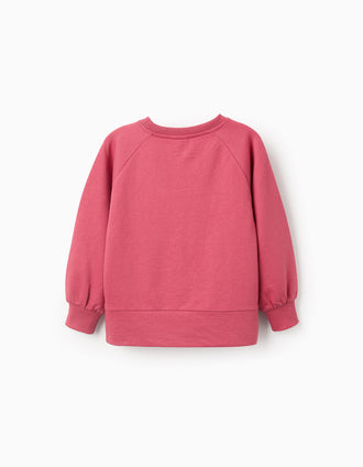 Sweat com Estampado em Relevo para Menina 'Bake it', Rosa