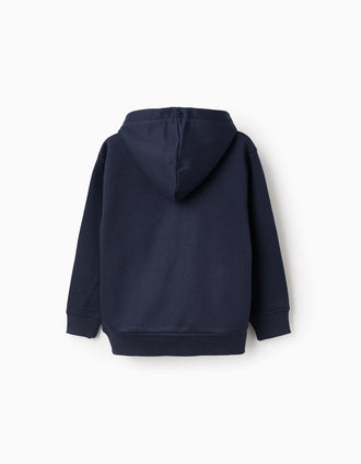 Sweat Cardada com Capuz para Menino 'Stockholm', Azul Escuro