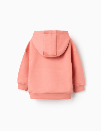 Sweat com Capuz e Estampado 'Abstract Friends' para Bebé Menino, Laranja
