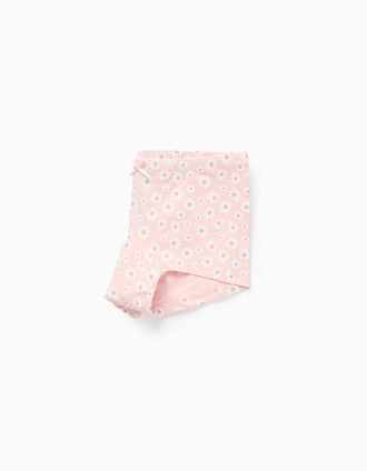 Pack 4 Calzoncillos Lisos/con Motivo para Niña 'Flores', Multicolor