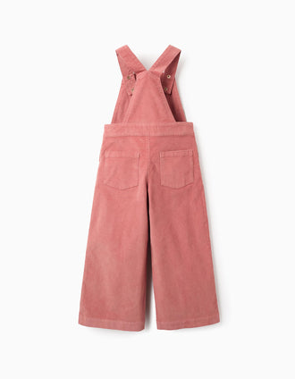 Mono de Pana 'Wide Leg' para Niña, Rosa