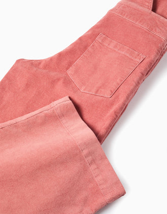 Mono de Pana 'Wide Leg' para Niña, Rosa