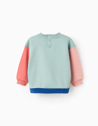 Sweat Cardada com Color Block para Bebé Menino 'Cobra', Multicolor