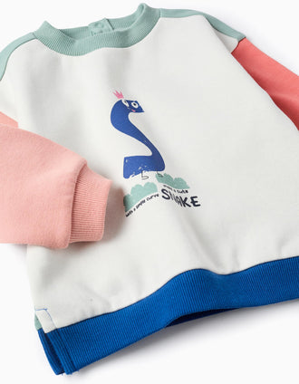 Sweat Cardada com Color Block para Bebé Menino 'Cobra', Multicolor