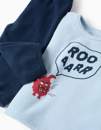 Polar Pyjama for Baby Boys 'Monster of Emotions', Light/Dark Blue