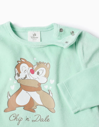 Velour Pyjama for Baby Girls 'Chip & Dale', Green