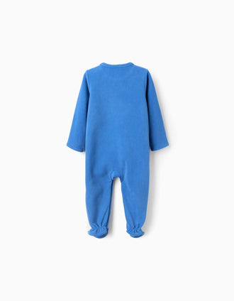 Babygrow polar com bordado 'Emoções' para bebé menino, azul