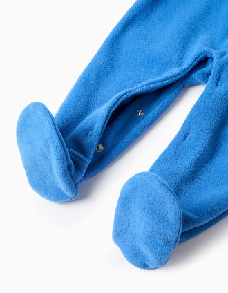 Babygrow polar com bordado 'Emoções' para bebé menino, azul
