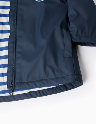 Parka de Borracha com Capuz para Bebé Menino 'Mickey', Azul Escuro