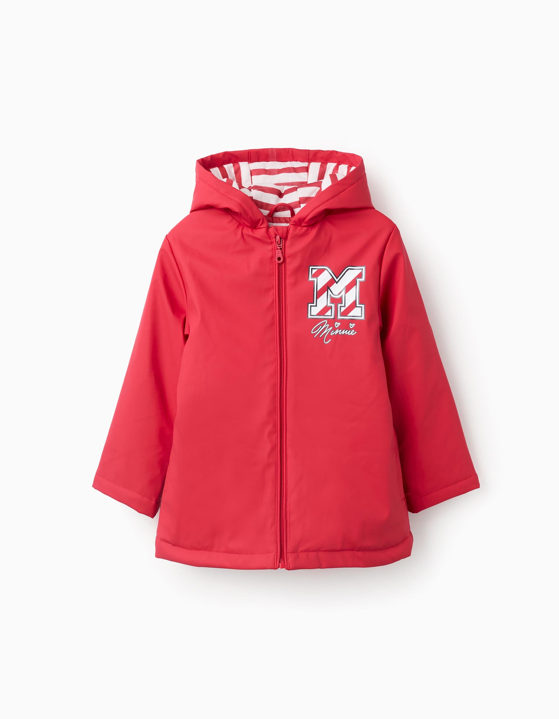 Hooded Rubber Parka for Girls 'Minnie', Red