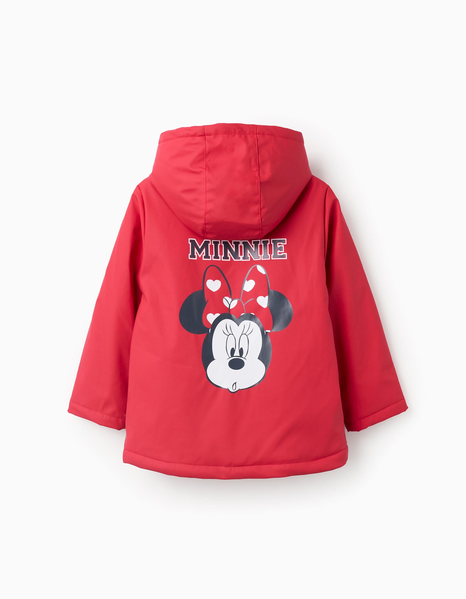 Hooded Rubber Parka for Girls 'Minnie', Red