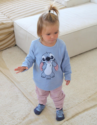 Pijama Polar para Niña 'Stitch', Azul/Rosa