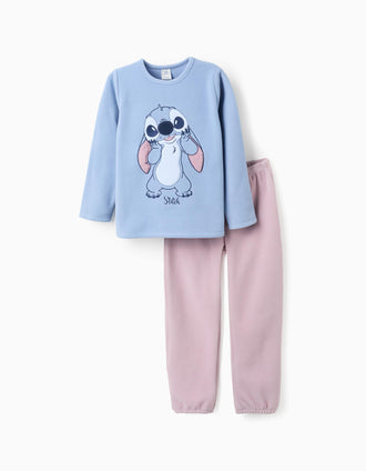 Pijama Polar para Niña 'Stitch', Azul/Rosa
