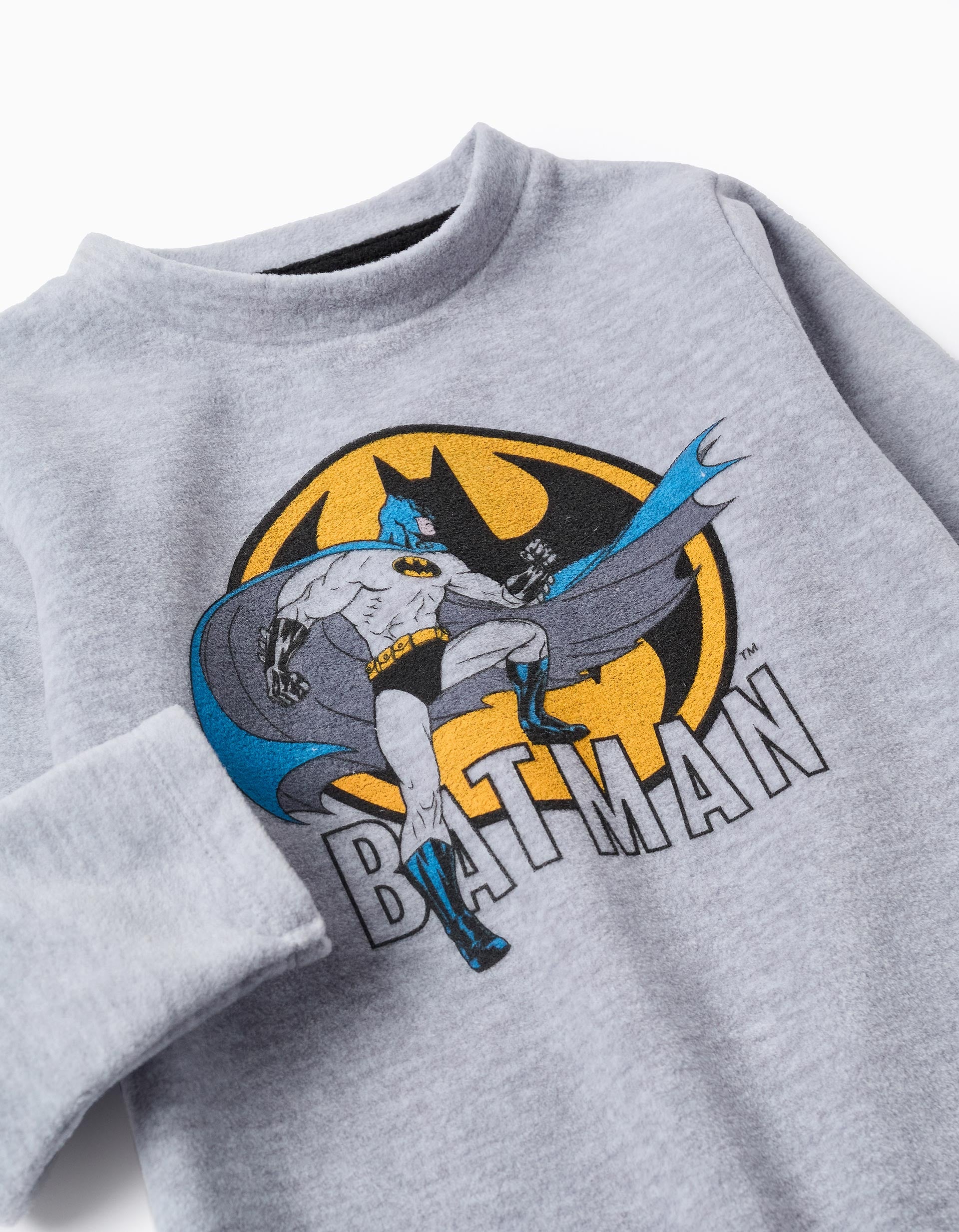 Fleece pyjamas with Batman for boys, grey/black