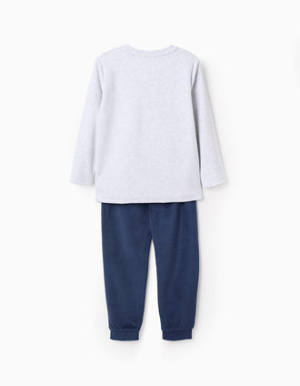 Pyjama en Velours pour Garçon 'Avengers', Gris/Bleu