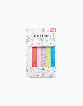 Pack 6 Pulseiras Slap & Strap para Criança 'Monstros das Emoções'