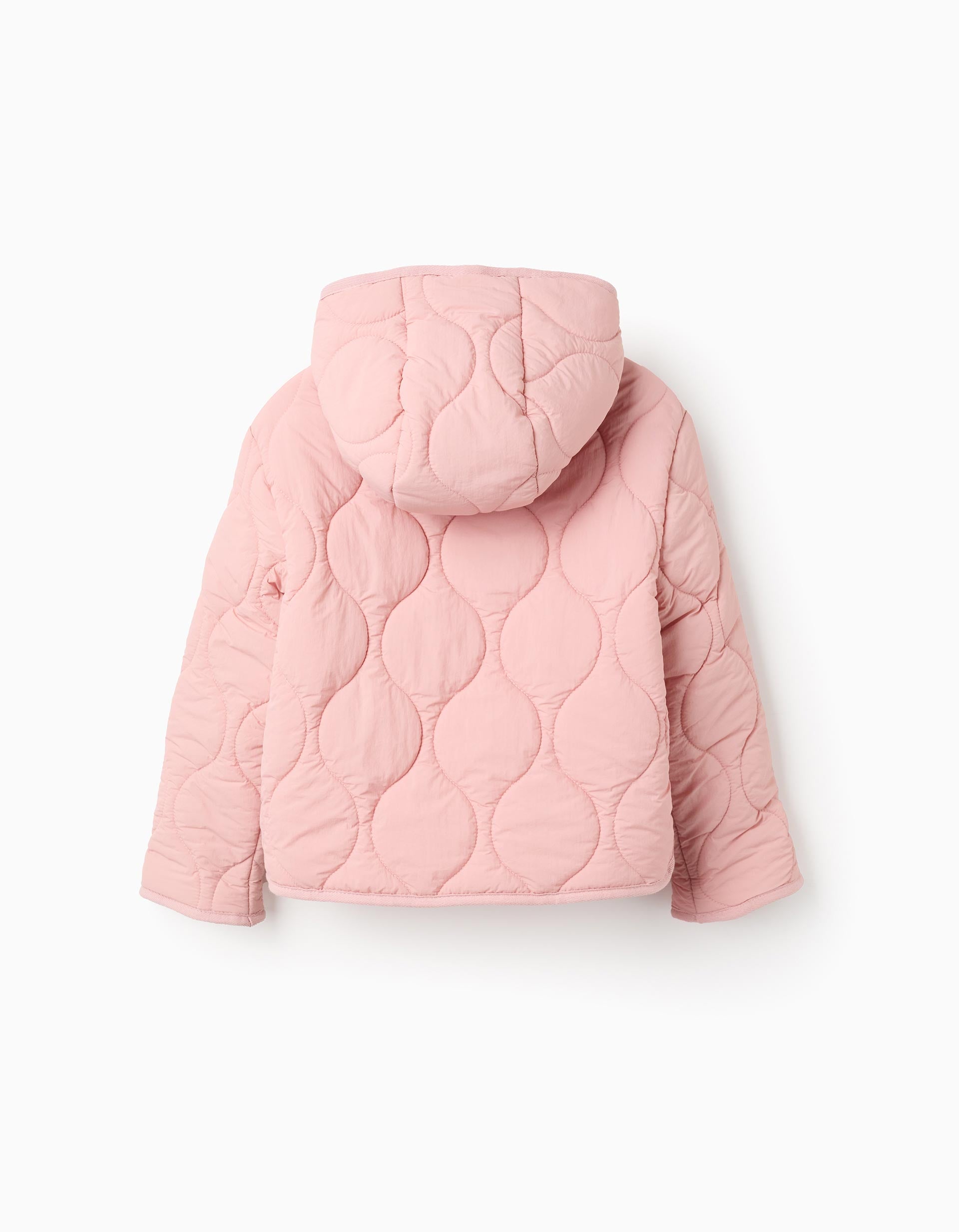 Padded Parka with Hood for Girls, Pink