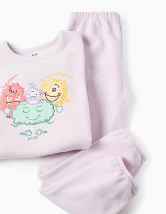 Pijama Polar para Niña 'Emociones', Lila