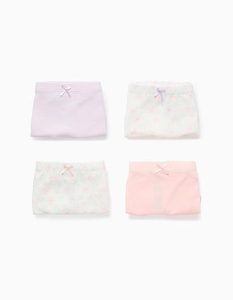 Pack 4 Calzoncillos para Niña 'Monstruos de las Emociones', Beige/Rosa/Lila