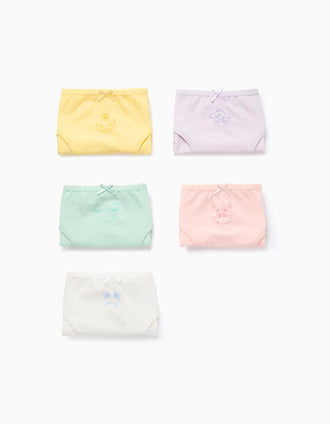 Pack 5 Bragas para Niña 'Monstruos de las Emociones', Multicolor