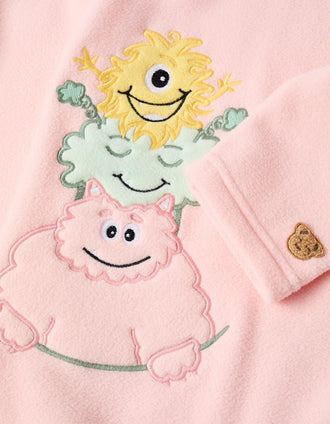Pijama Polar para Niña 'Monstruos de las Emociones', Rosa/Verde
