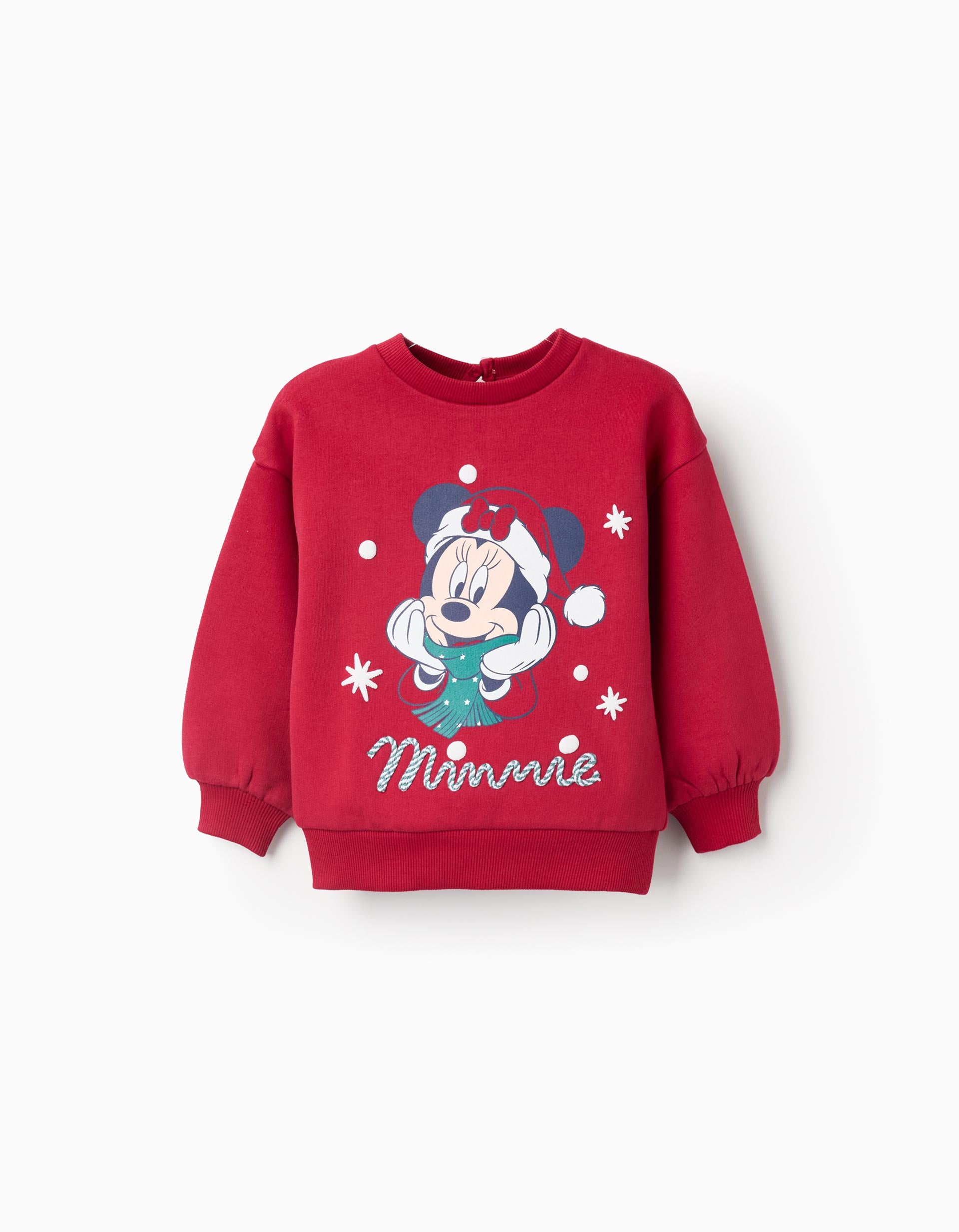 Christmas Sweatshirt for Baby Girls 'X-Mas Minnie', Red