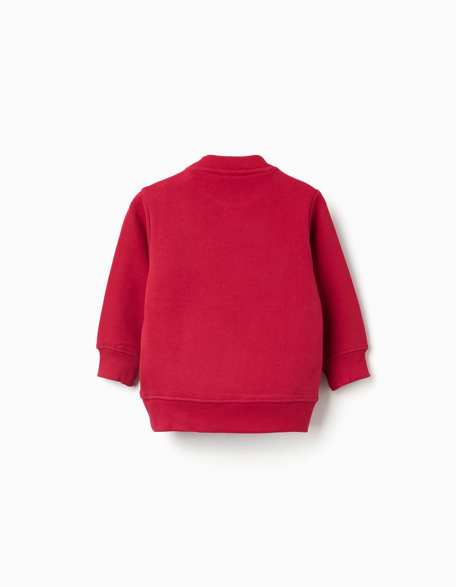 Christmas Brushed Sweatshirt for Baby Boys 'Mickey and Pluto', Red