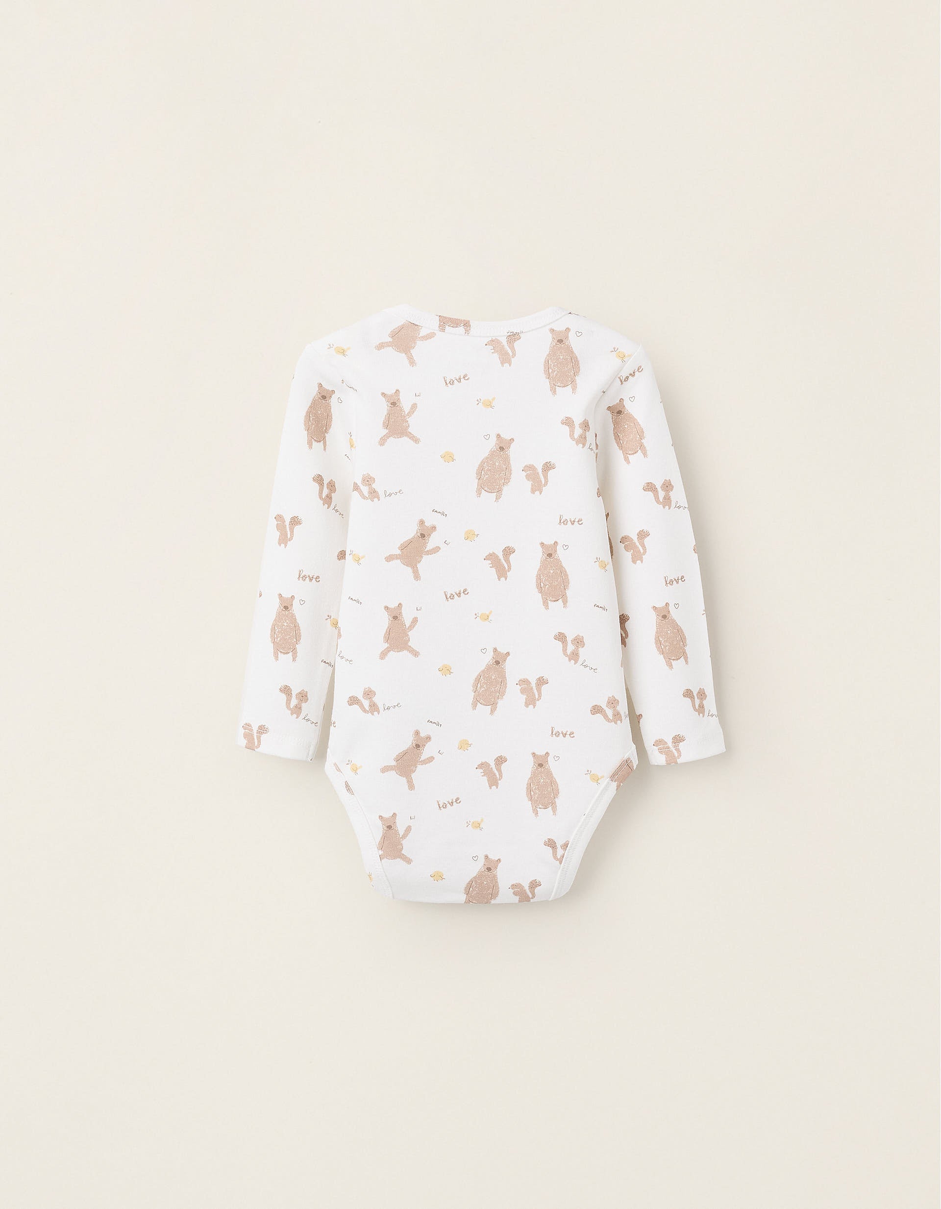 Pack 2 Bodies de Coton pour Bébé Fille 'Family Love', Rose/Blanc