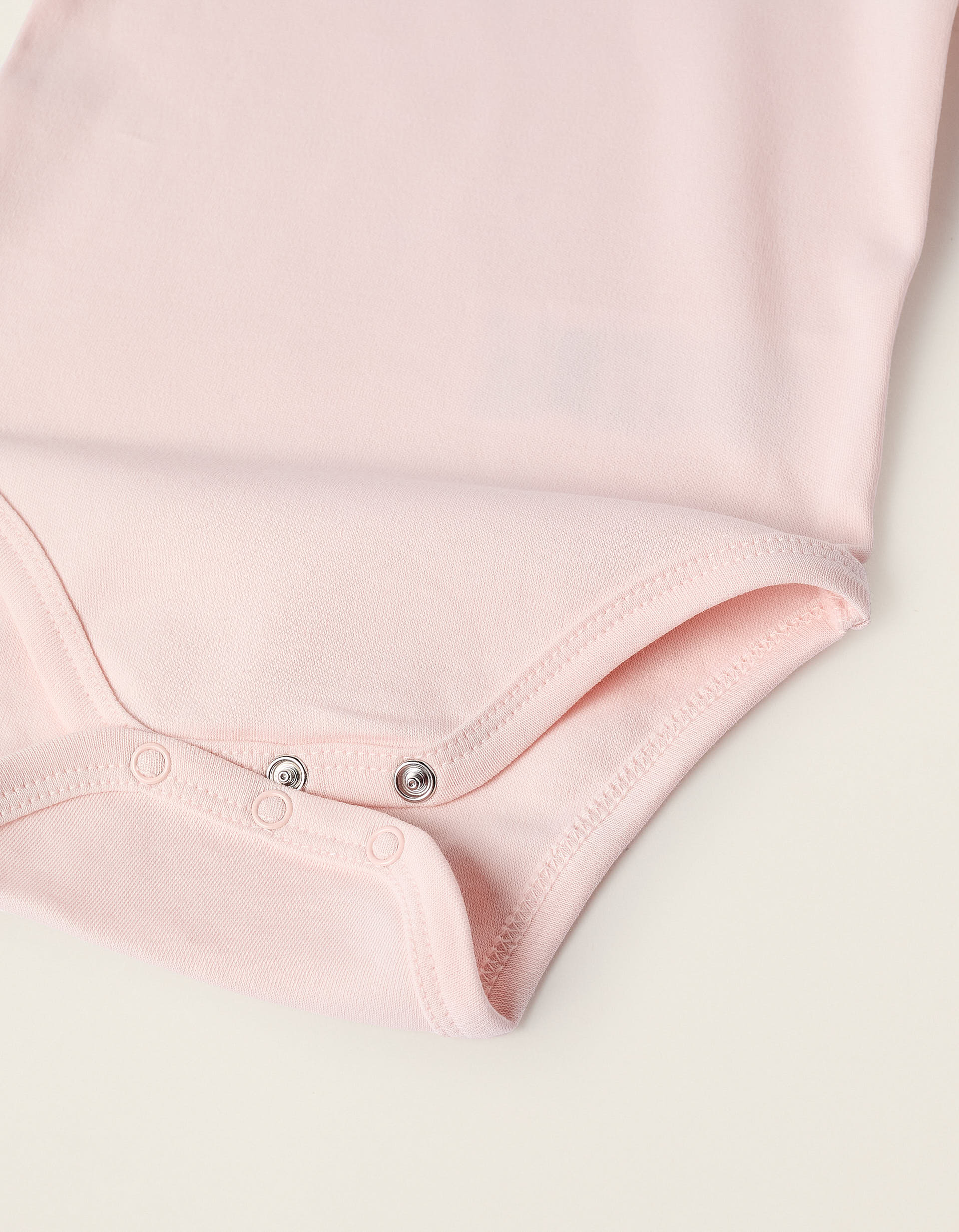 Pack 2 Bodies de Coton pour Bébé Fille 'Family Love', Rose/Blanc