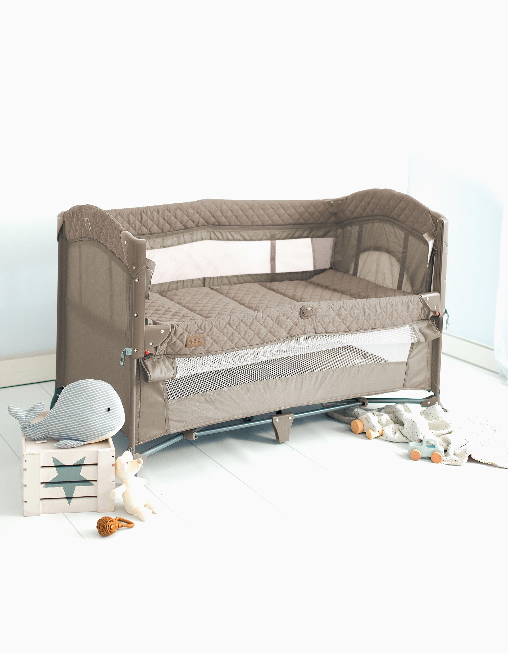 Cama De Viagem Co-Sleep Olmitos, Beige