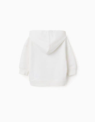 Sweat de Algodão com Capuz para Bebé 'Bluey & Bingo', Branco