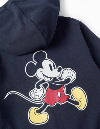 Casaco com Capuz e Print nas Costas para Bebé Menino 'Mickey', Azul