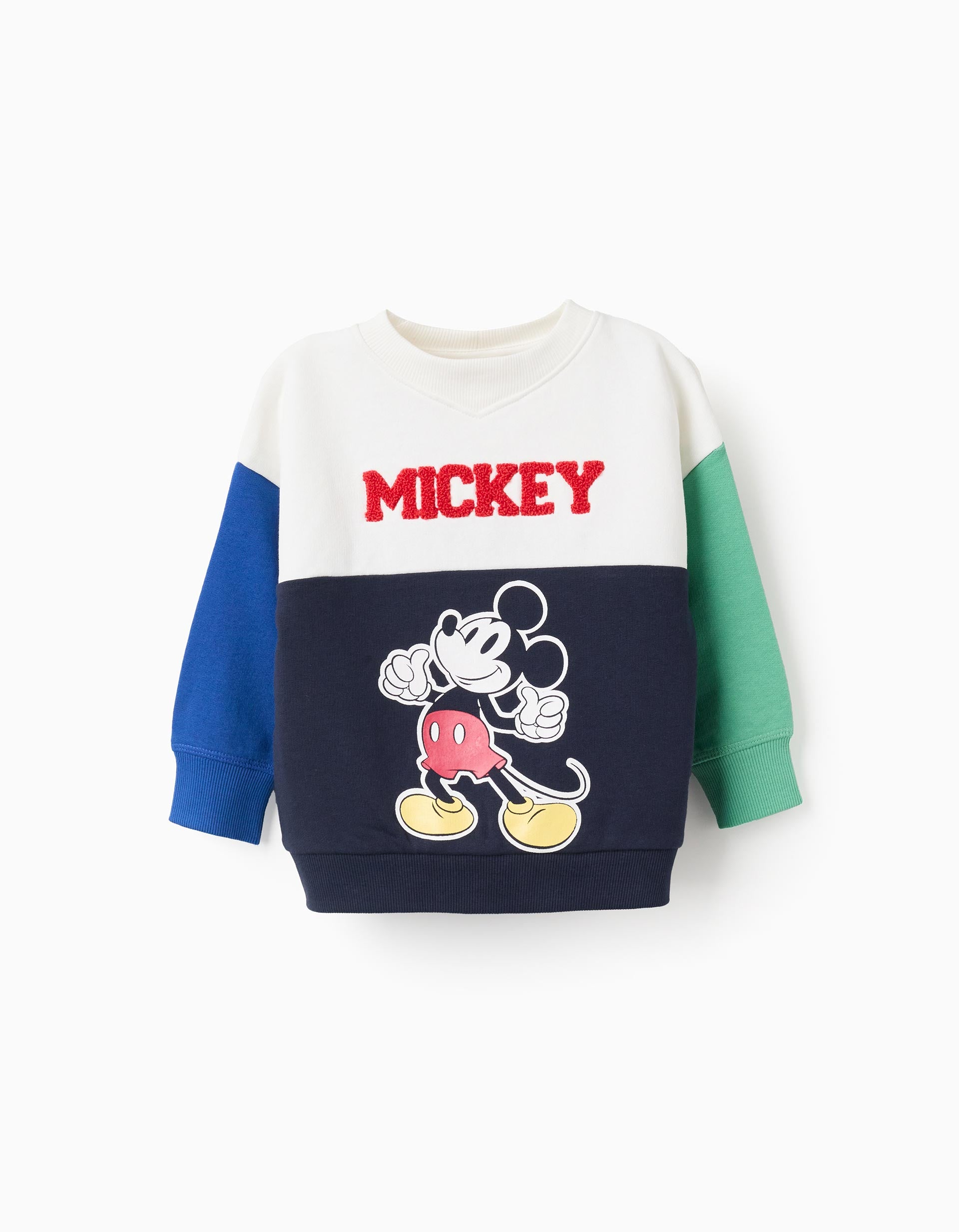 Mickey Colour Block Sweatshirt for Boys, Multicolour