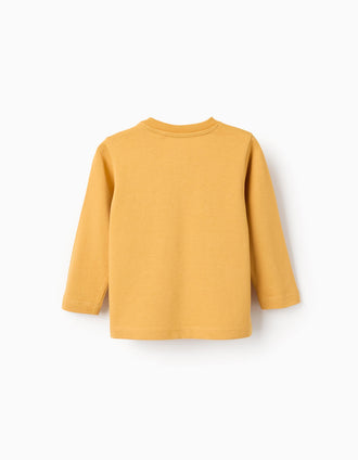 T-shirt de Manga Comprida para Bebé Menino 'Lobby Boy', Amarelo