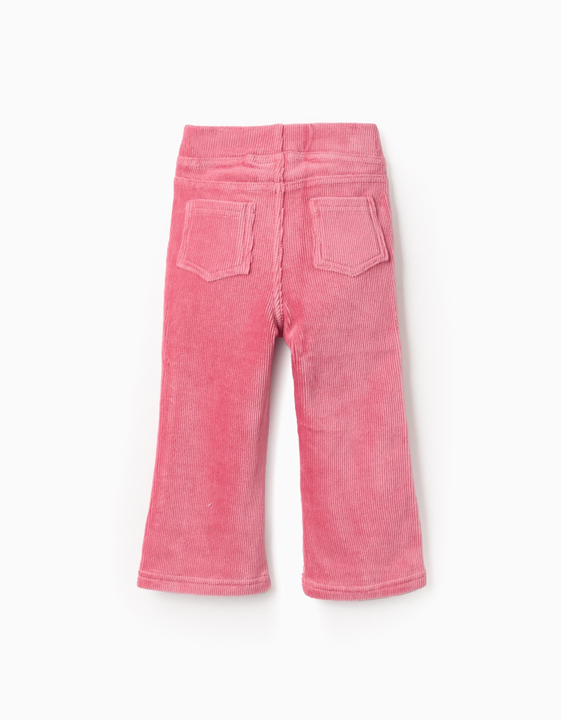 Leggings 'flare' de bombazine para bebé menina, rosa