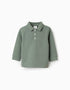 Polo de Manga Larga en Algodón para Bebé Niño, Verde