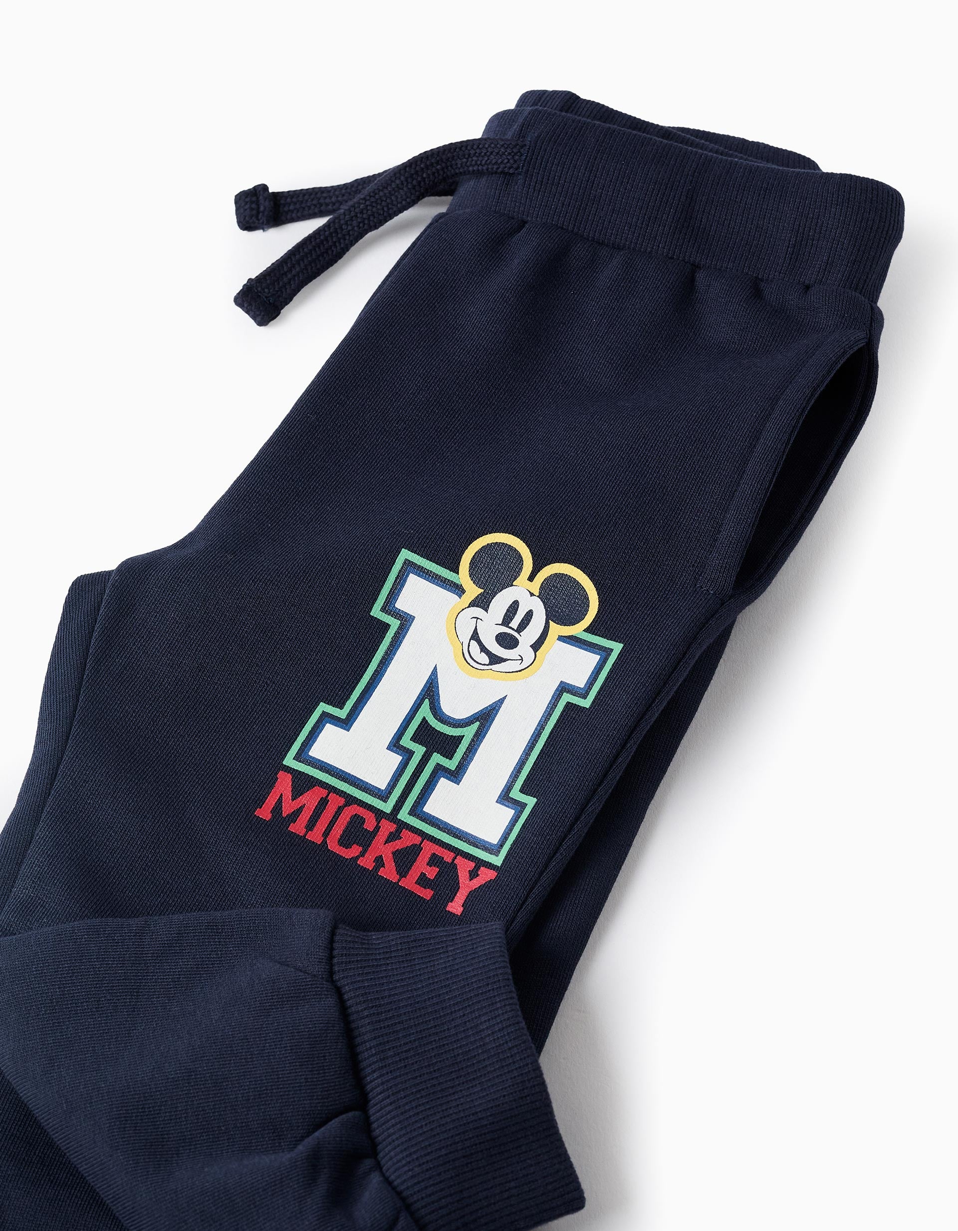 Cotton Tracksuit Trousers for Baby Boys 'Mickey', Dark Blue
