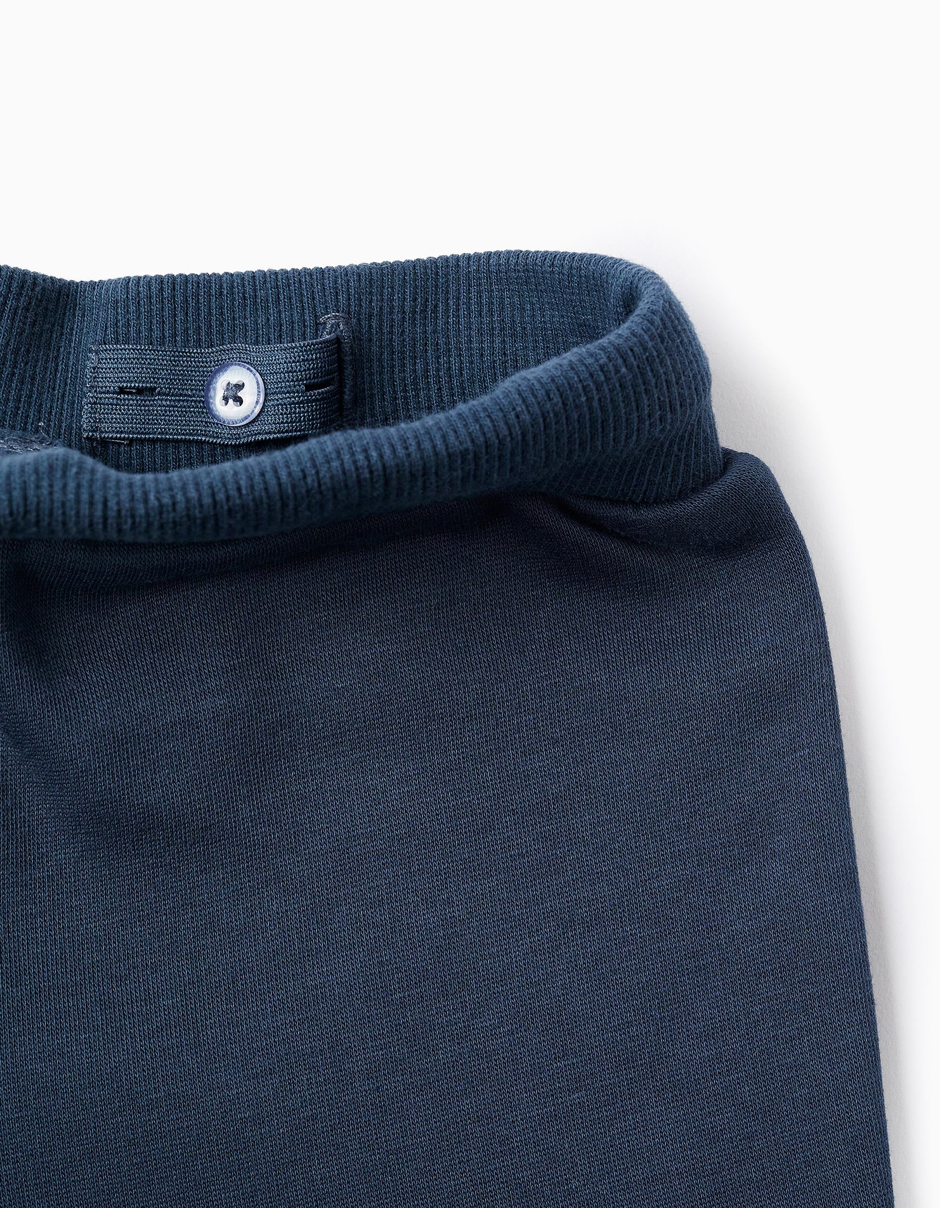 Joggers cardados com estampado para bebé menino, azul-escuro