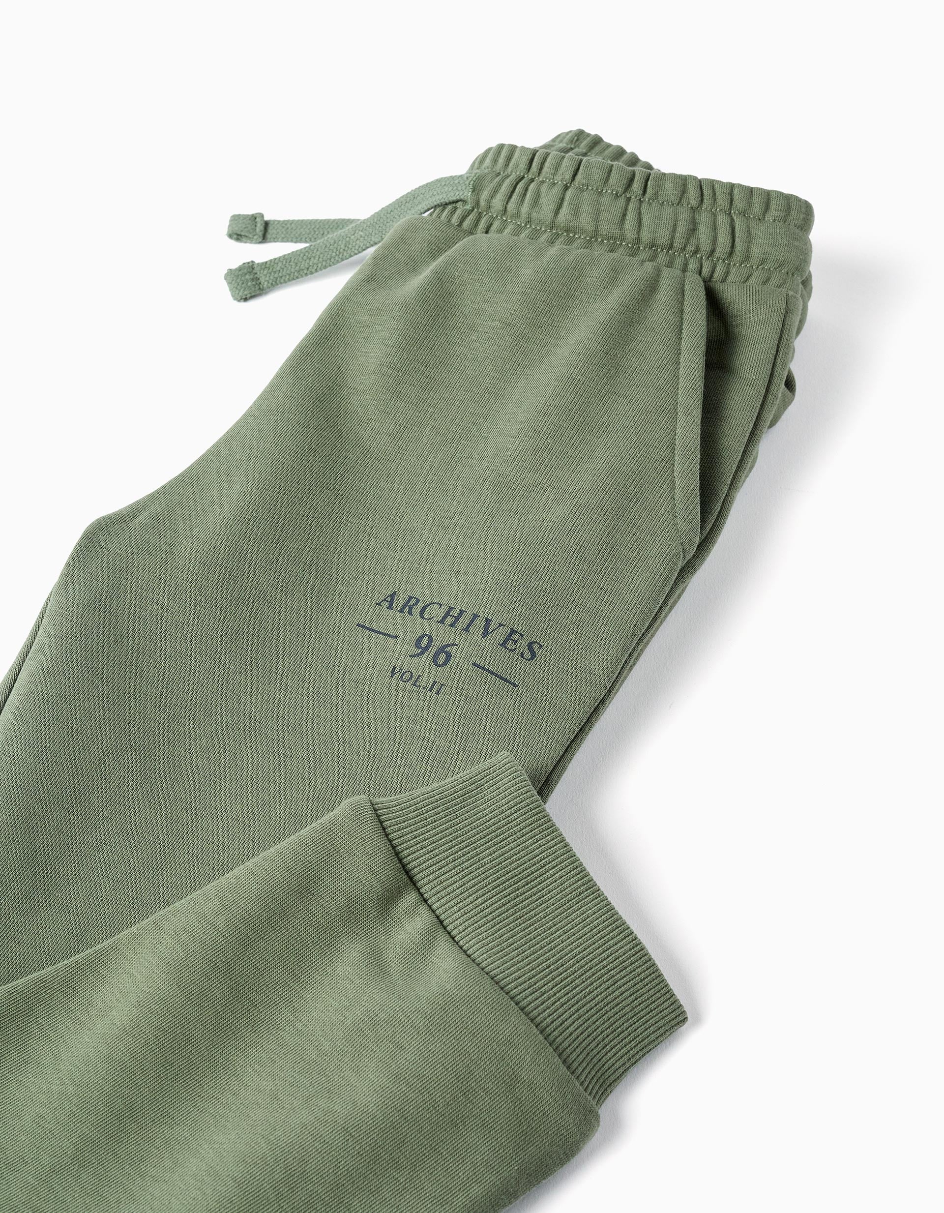 Joggers com Cordão para Menino 'ZY Archives', Verde
