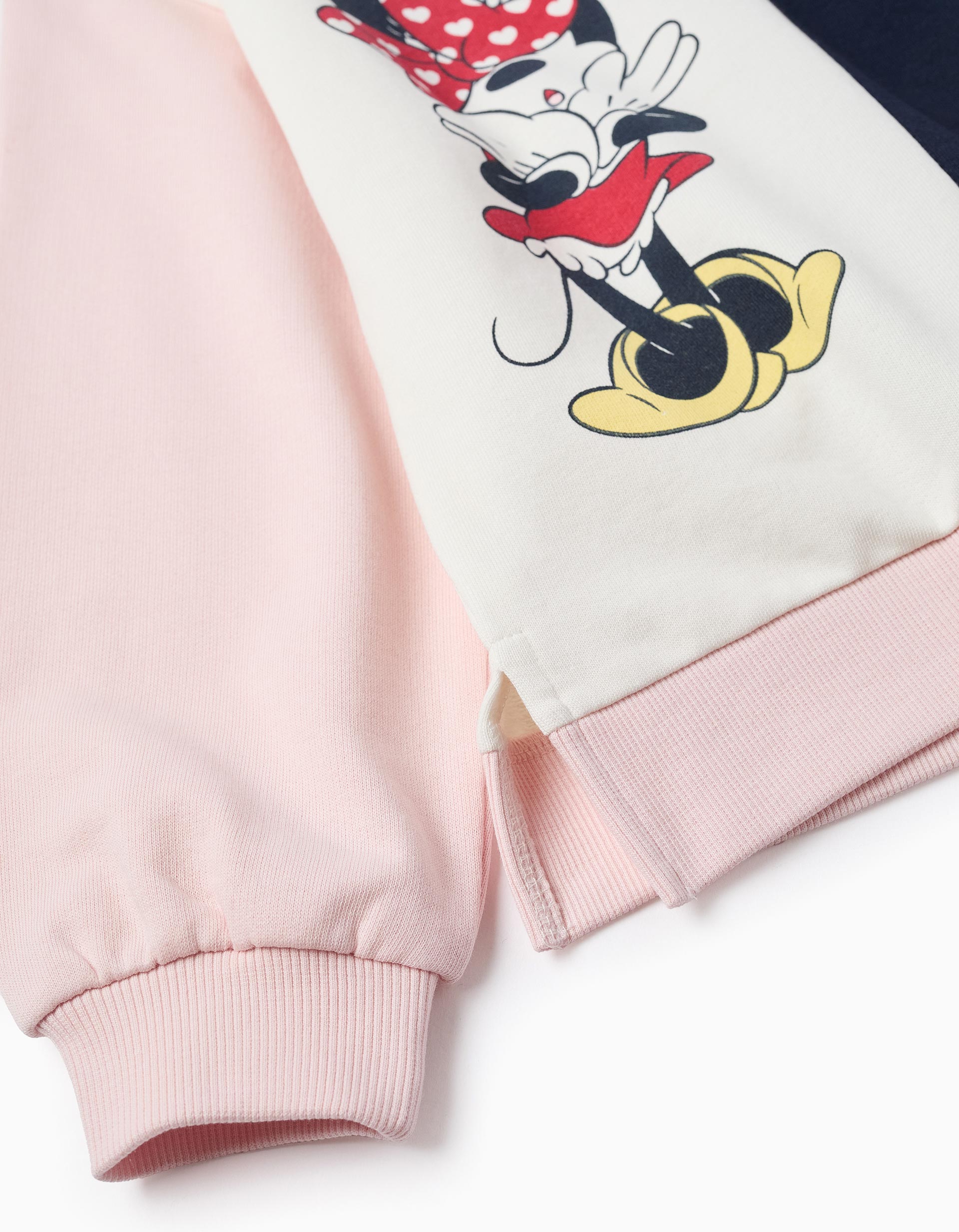 Cotton Sweatshirt with Colour Block for Girls 'Minnie', Multicolour