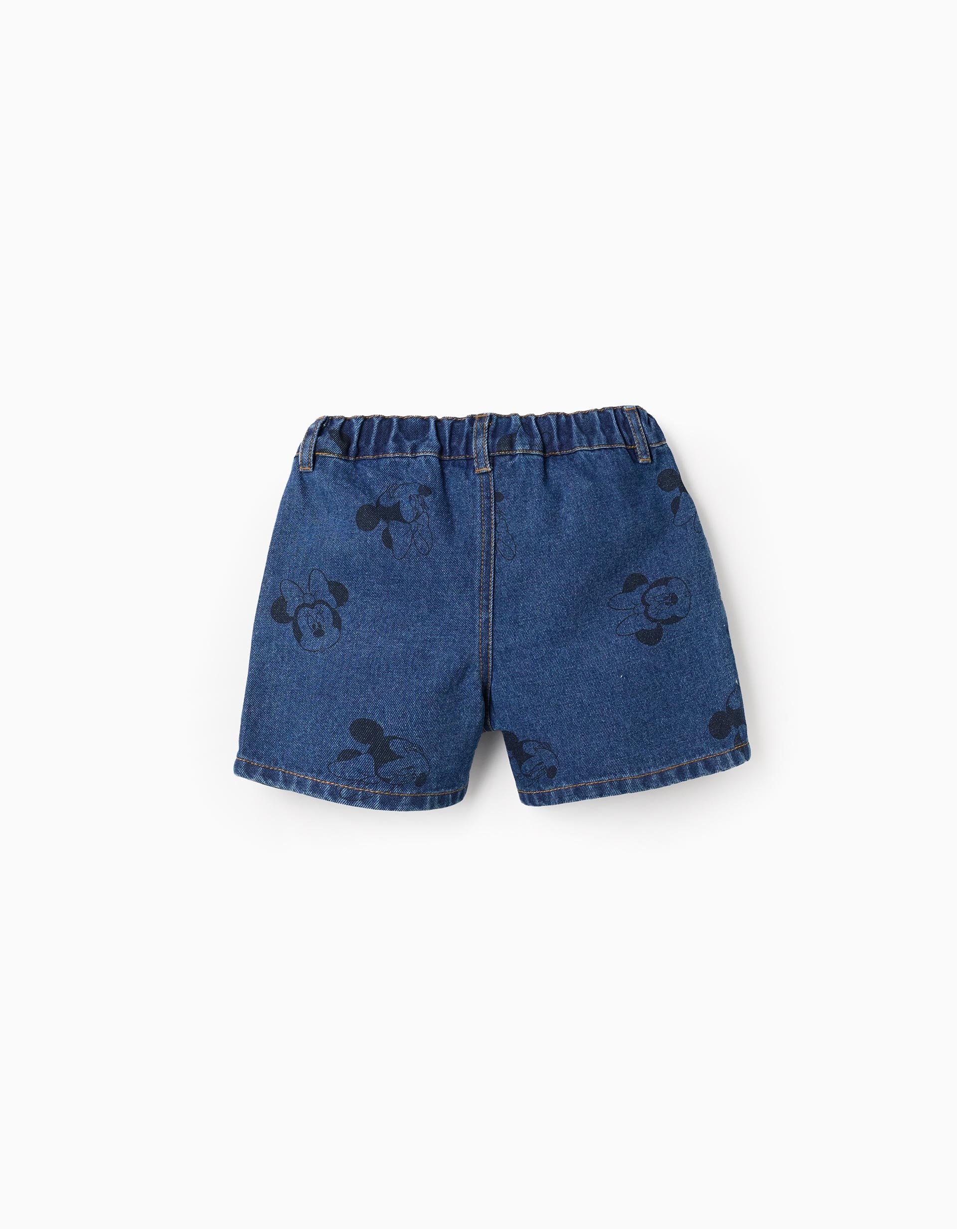 Denim Shorts with Motif for Girls 'Minnie', Blue