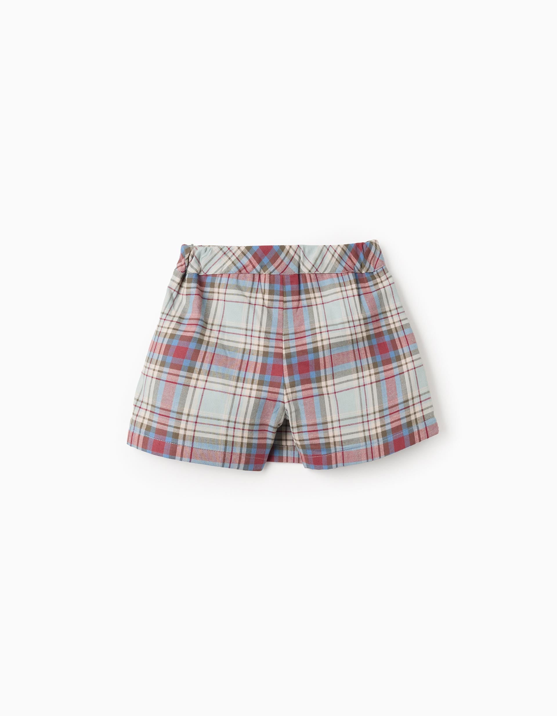 Cotton skirt with check pattern 'B&S' for girls, multicolour