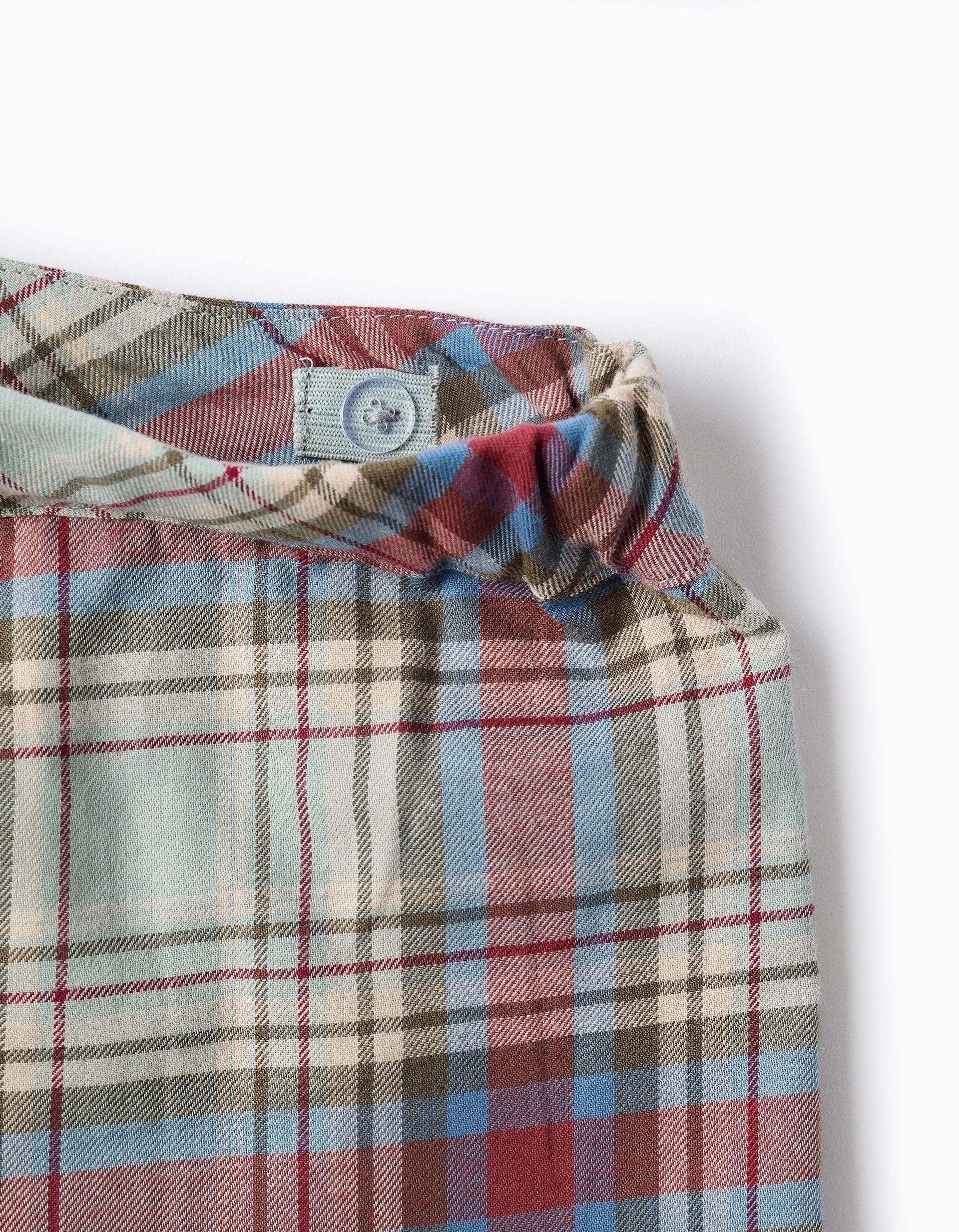 Cotton skirt with check pattern 'B&S' for girls, multicolour