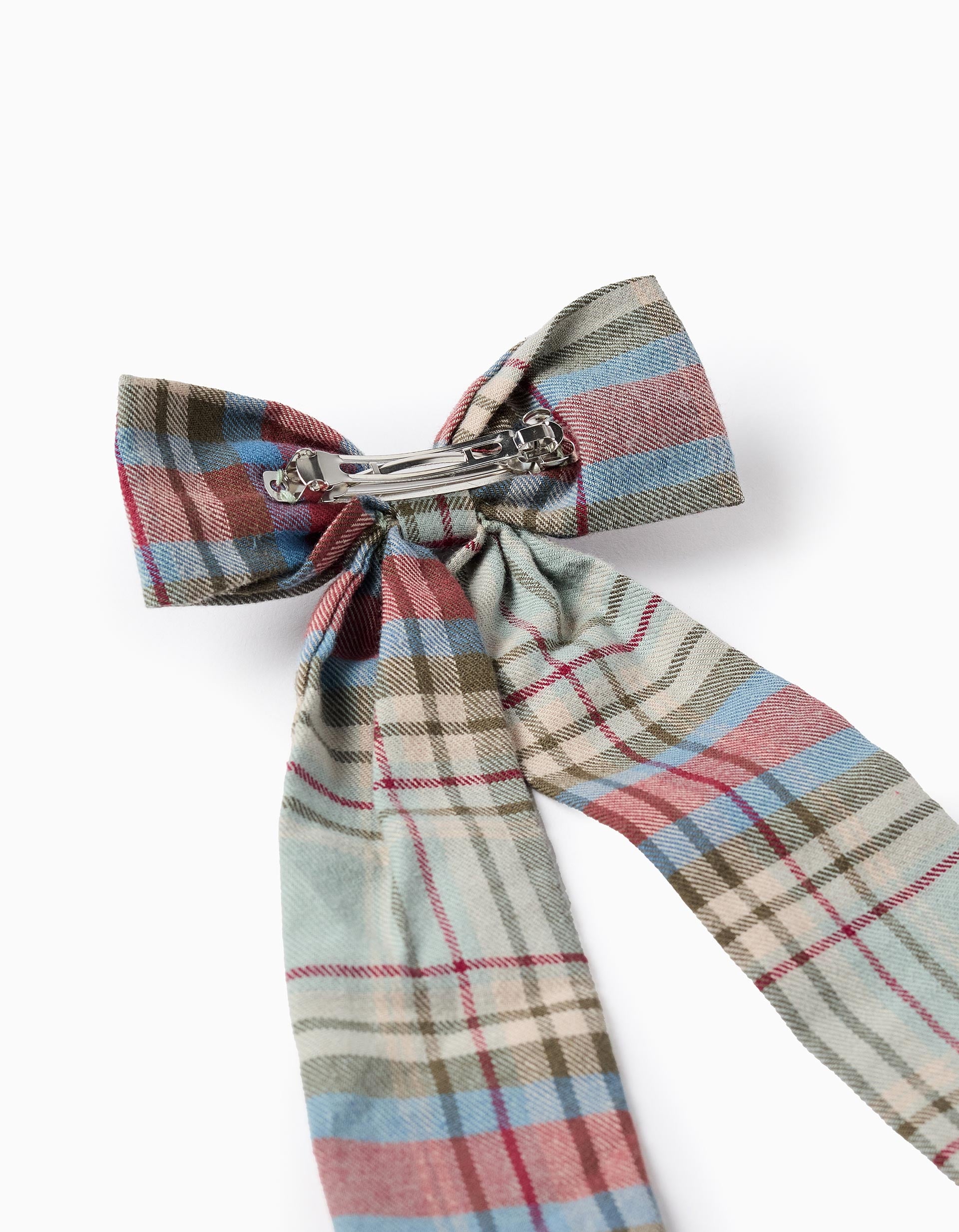Checked Hair Slide with Bow for Babies and Girls 'B&S' , Multicolour