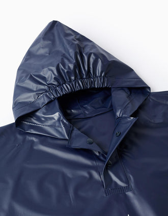 Poncho Impermeable con Capucha para Niño 'Spiderman', Azul Oscuro