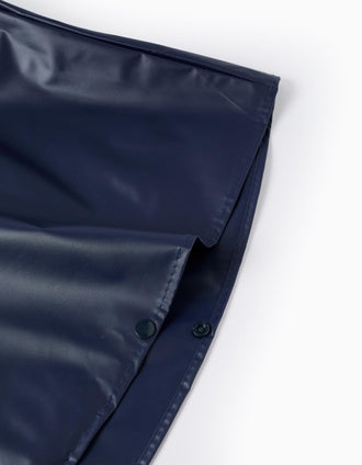 Poncho Impermeable con Capucha para Niño 'Spiderman', Azul Oscuro